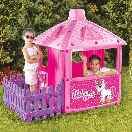 DOLU - Unicorn City House With Fence Madina Gift
