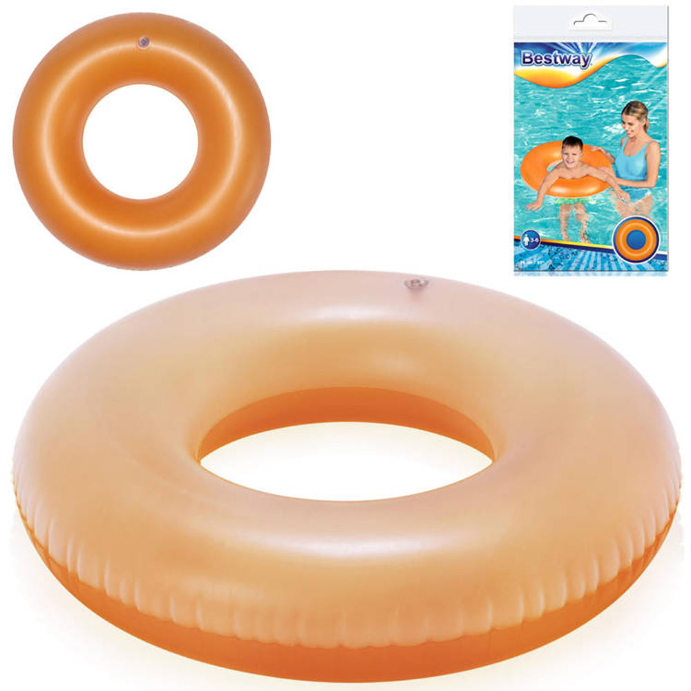 Bestway Frosted Neon Swim Ring - 76 CM 36024. Madina Gift - www.madinagift.pk