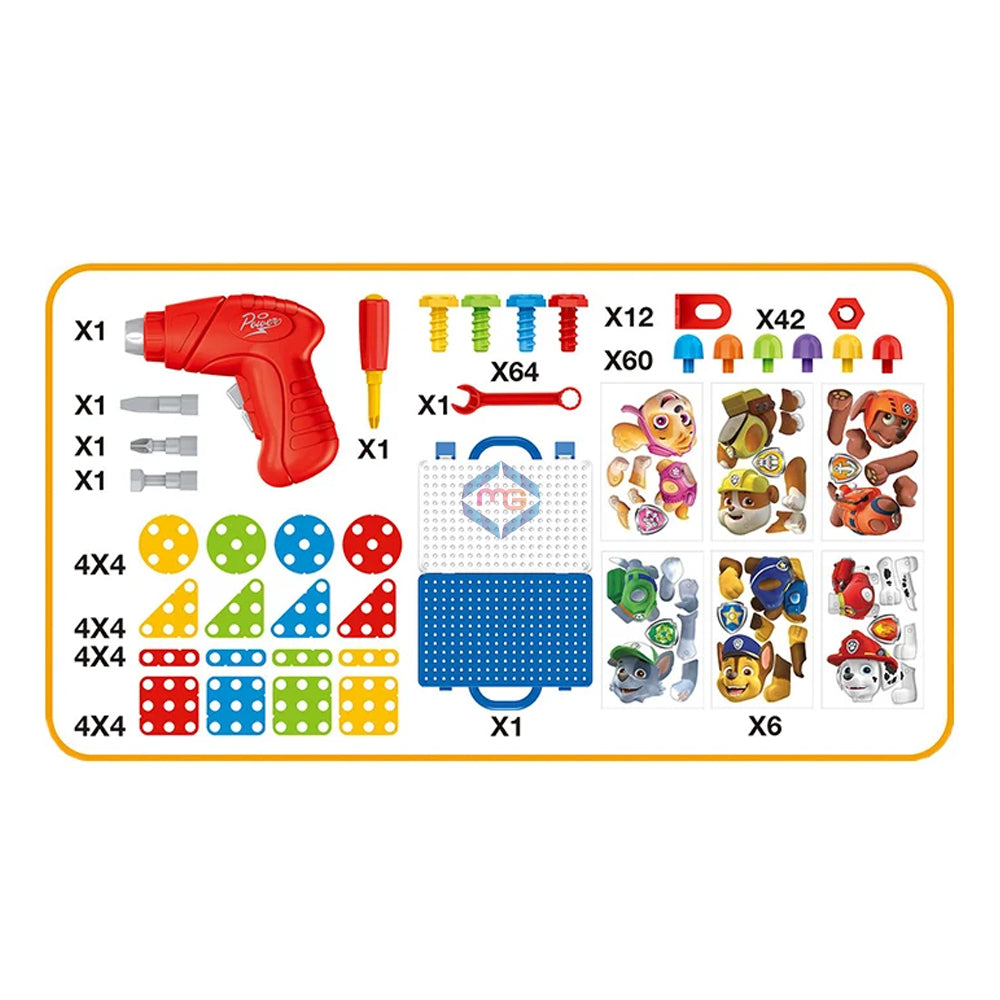 Paw Patrol Puzzle Panel DIY Assembly Play Set - 2031 - Madina Gift