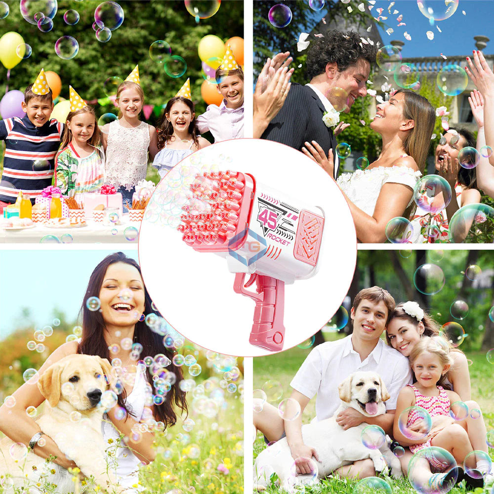 45 Holes Electric Bubbles Machine Gun - 2022-14A - Madina Gift