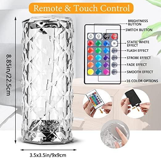 Crystal 16 Color Changing Lamp - Madina Gift