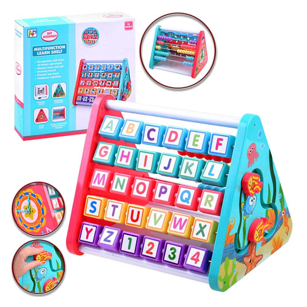 Abacus 5 in 1 Multifunction Learning Activity Shelf N3283-1 Madina Gift
