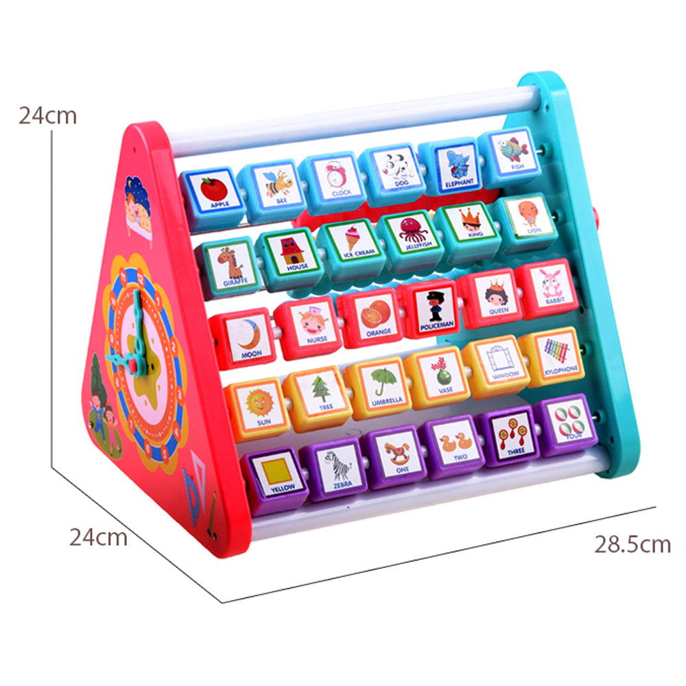 Abacus 5 in 1 Multifunction Learning Activity Shelf N3283-1 Madina Gift Size