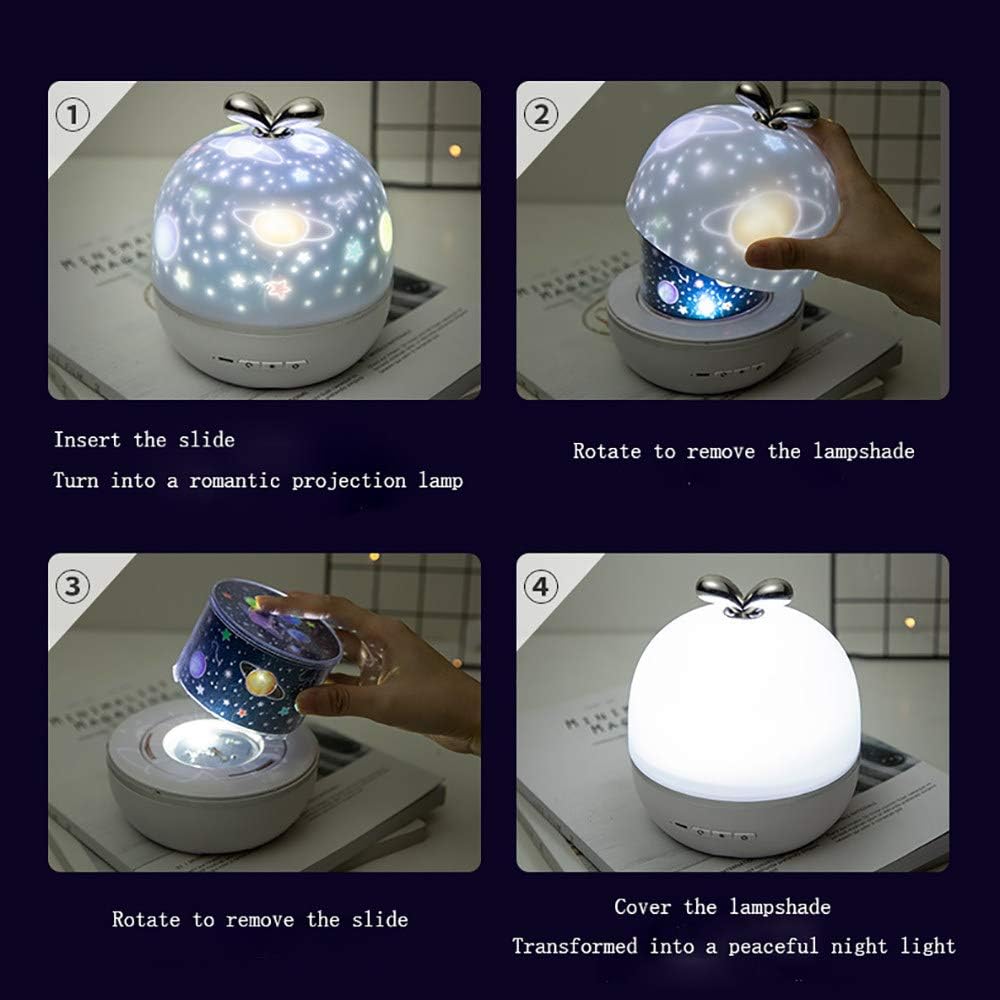 Starry Sky Projector Night Light This lamp from novelty grass LED night light combines with soft LED lamp night light and funny projection function, comes with 6 projection patterns, with classic version and upgrade version option . Madina Gift