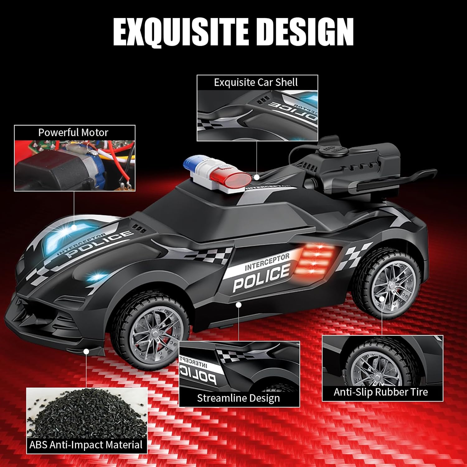 Speed X Police Car Remote Control With Spray KM660-2A - Madina Gift