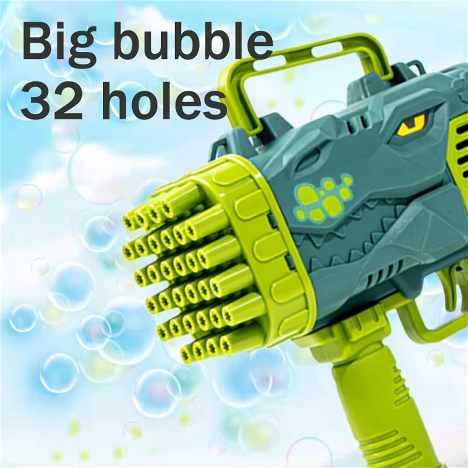 32 Holes Dinosaur Bubble Machine Gun - 1919 - Madina Gift