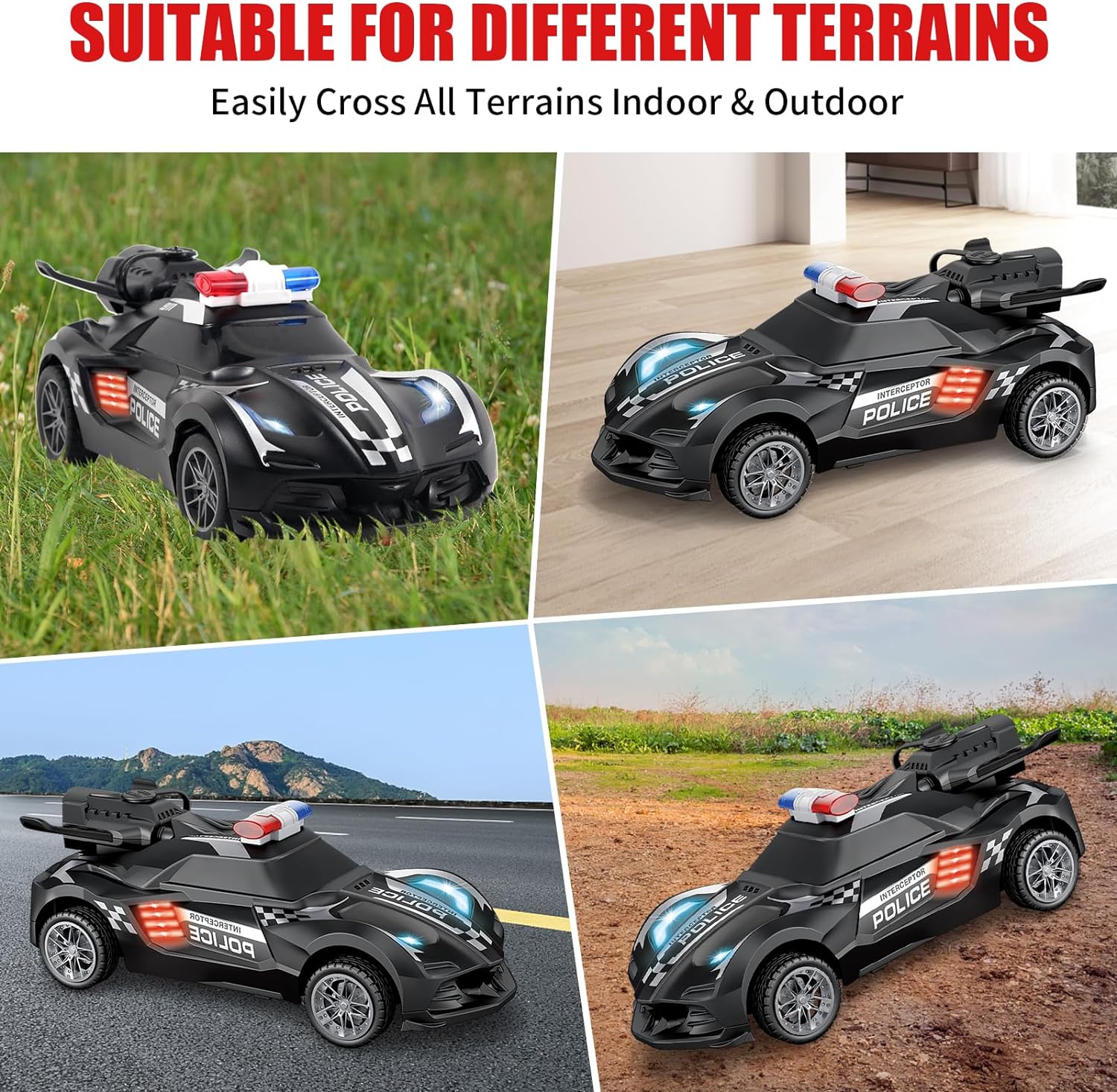 Speed X Police Car Remote Control With Spray KM660-2A - Madina Gift