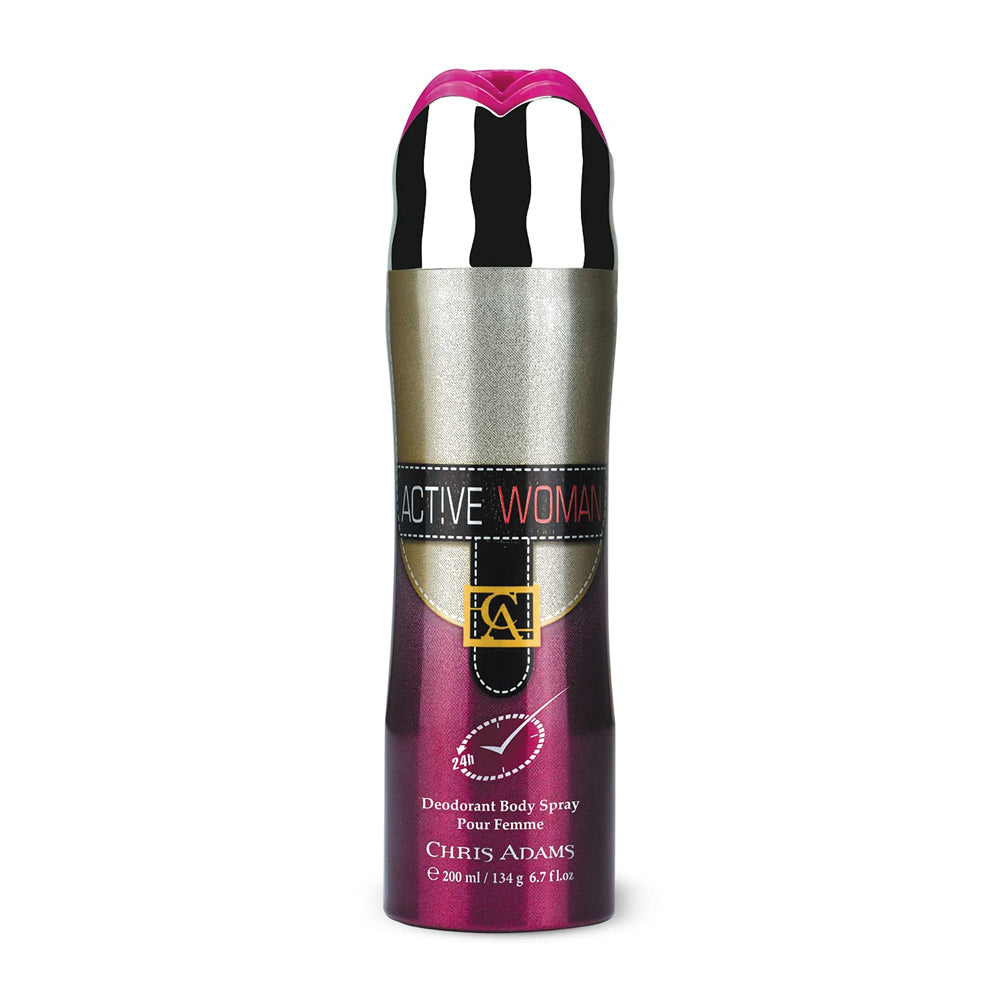 Chris Adams Active Woman Body Spray Madina Gift