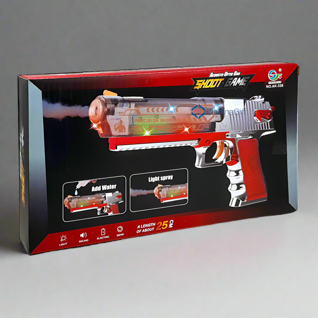 FENGFA TOYS AK-338 Acousto-Optic Gun with Lights, Sounds & Smoke Madina Gift