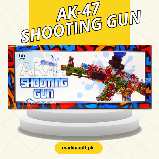 AK47 Water Bullets Shooting Gun 1853-G30B Rechargeable Automatic & Manual Functions Madina Gift