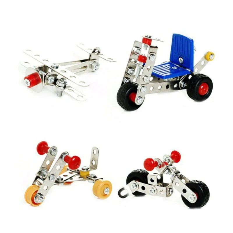 Alloy Construction Building Blocks Playset - 25 Models 239 Pieces - Madina Gift