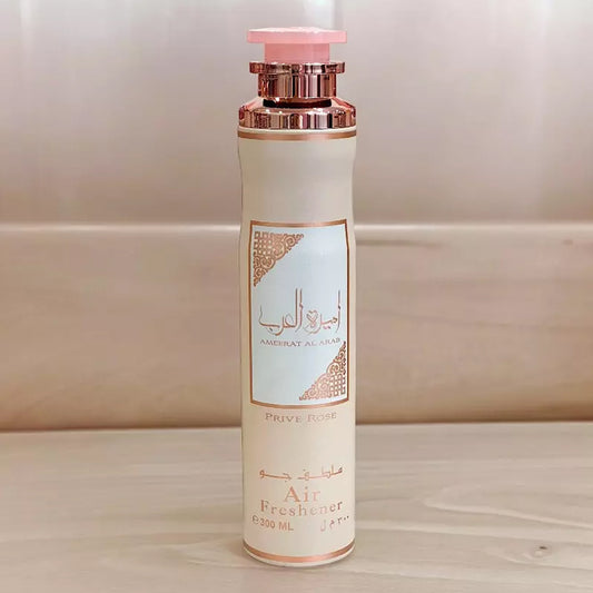 Ameerat Al Arab Prive Rose Air Freshener 300 ML By Lattafa Madina Gift