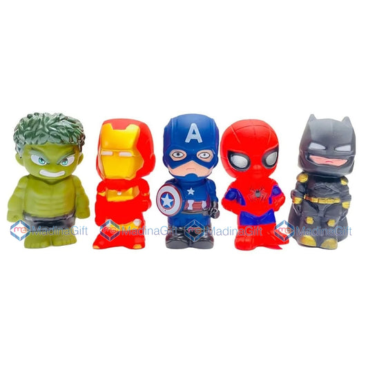 595B-1 Avengers Chu Chu Vinyl Soft Toys - Set of 5 - Madina Gift - www.madinagift.pk