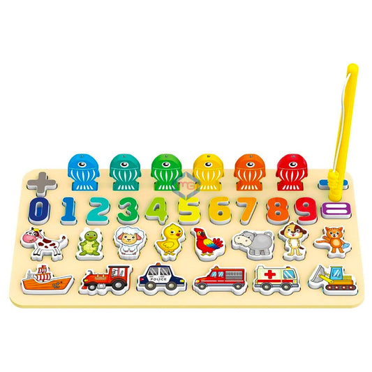 Baoli 4 in 1 Wooden Matching Board Puzzle for Kids - 2013 - Madina Gift