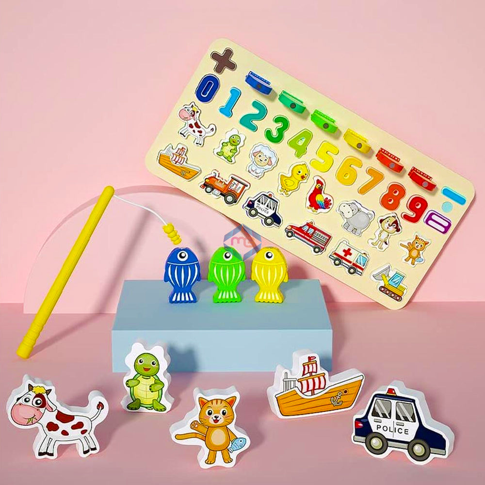 Baoli 4 in 1 Wooden Matching Board Puzzle for Kids - 2013 - Madina Gift