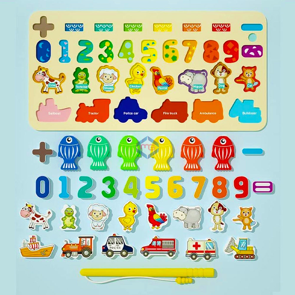 Baoli 4 in 1 Wooden Matching Board Puzzle for Kids - 2013 - Madina Gift