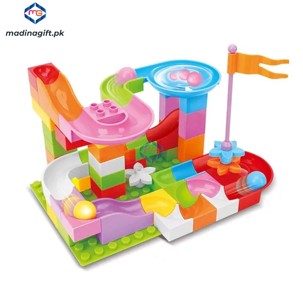 DIY Rolling Ball Block Track 53 Pcs Set - 839-41A - Madina Gift