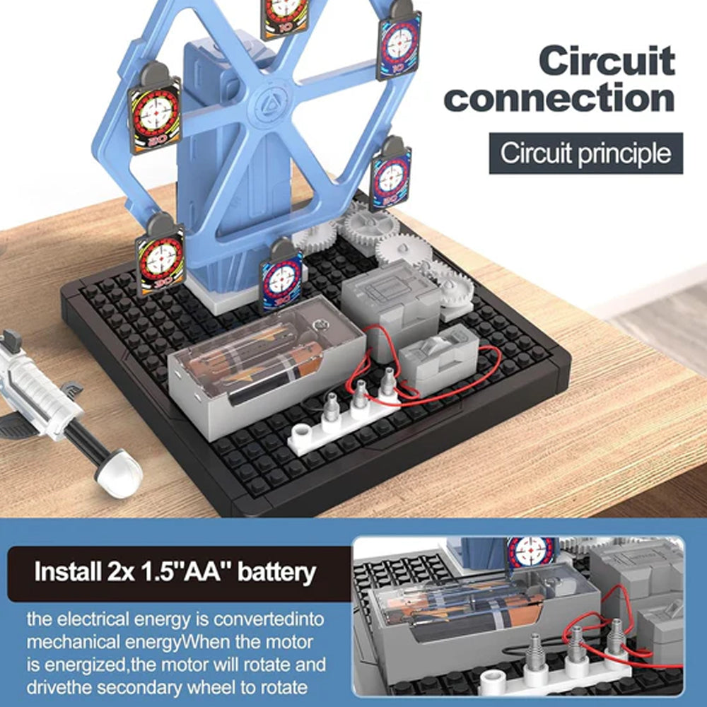 BYJARDA TOYS STEAM Machinery Bow & Arrow Rotating Circuit Kit - DL0103 - Madina Gift - www.madinagift.pk