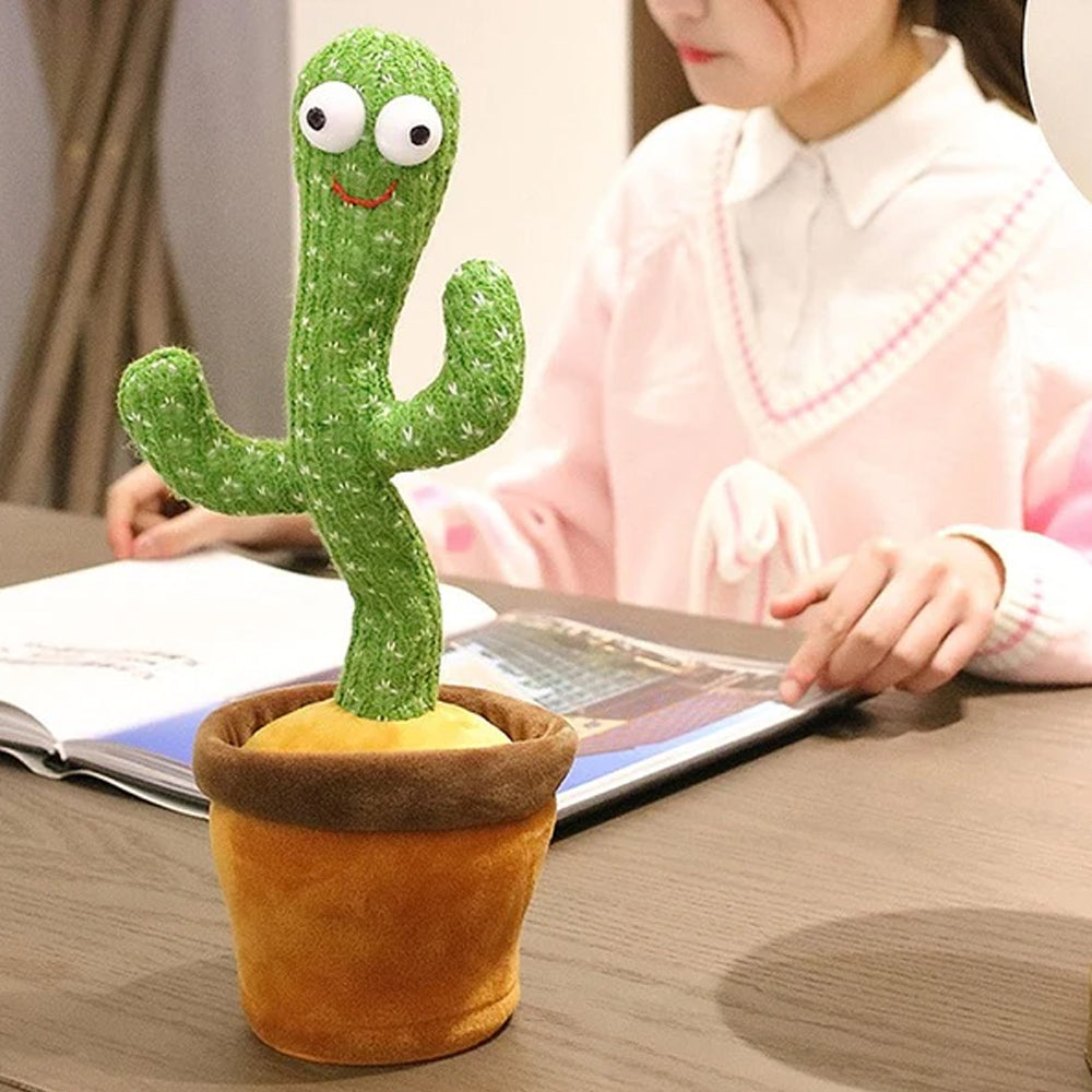 Dancing & Talking Battery Operated Cactus Plush Toy - Madina Gift