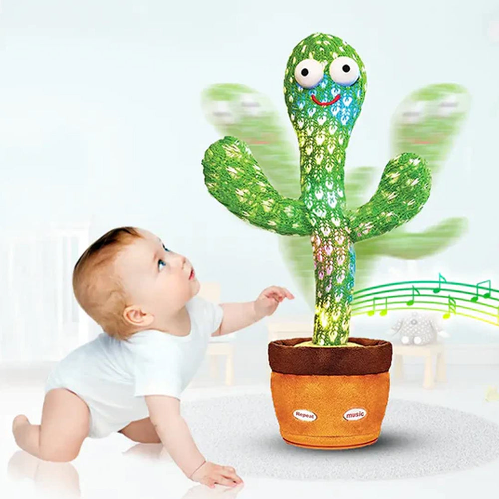 Dancing & Talking Battery Operated Cactus Plush Toy - Madina Gift