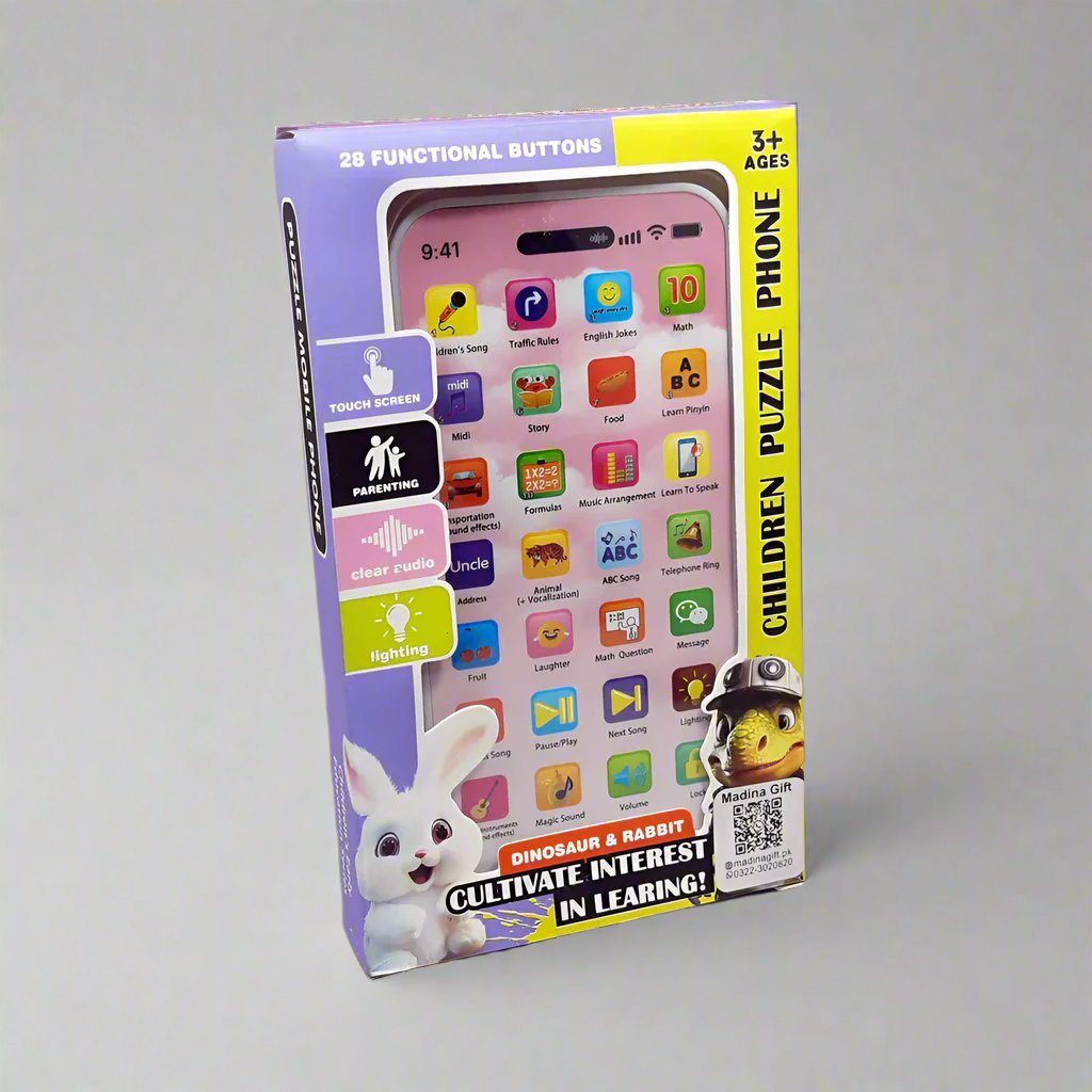 Children Rechargeable Puzzle Phone 28 Functional Buttons Madina Gift