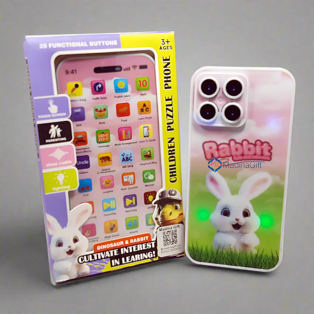 Children Rechargeable Puzzle Phone 28 Functional Buttons Madina Gift