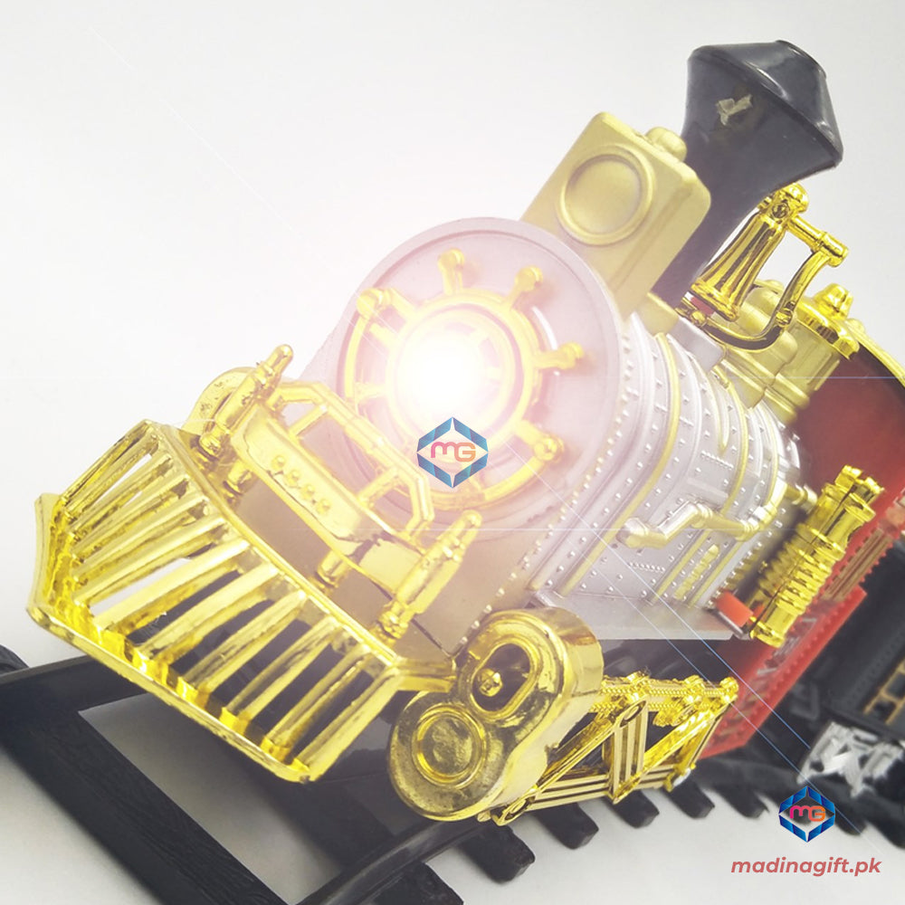 Classical Train with Real Smoke & Sound - 6678-7 - Madina Gift