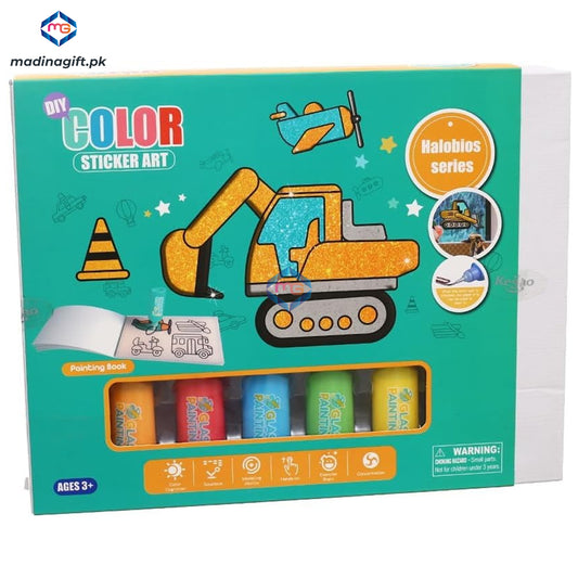 DIY Transport Window Stickers 8 Colors Glitter - LD6014 - Madina Gift