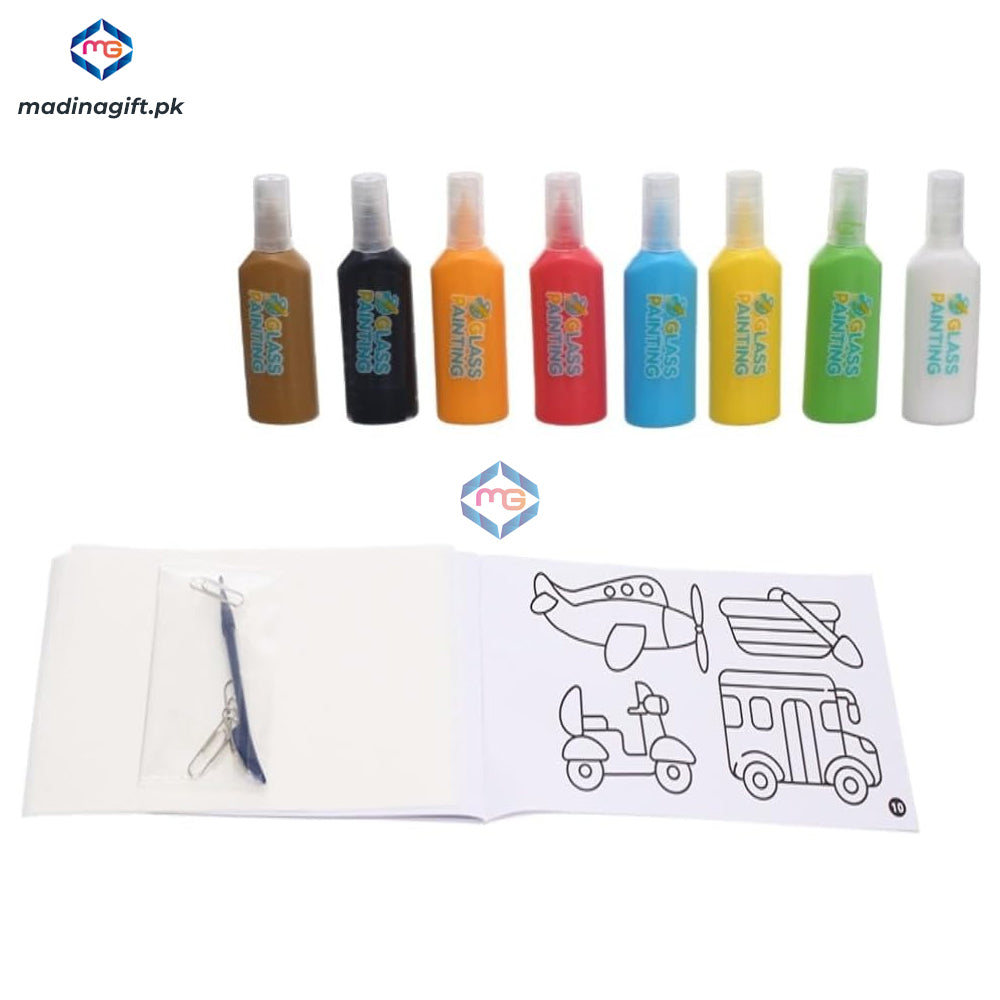 DIY Transport Window Stickers 8 Colors Glitter - LD6014 - Madina Gift