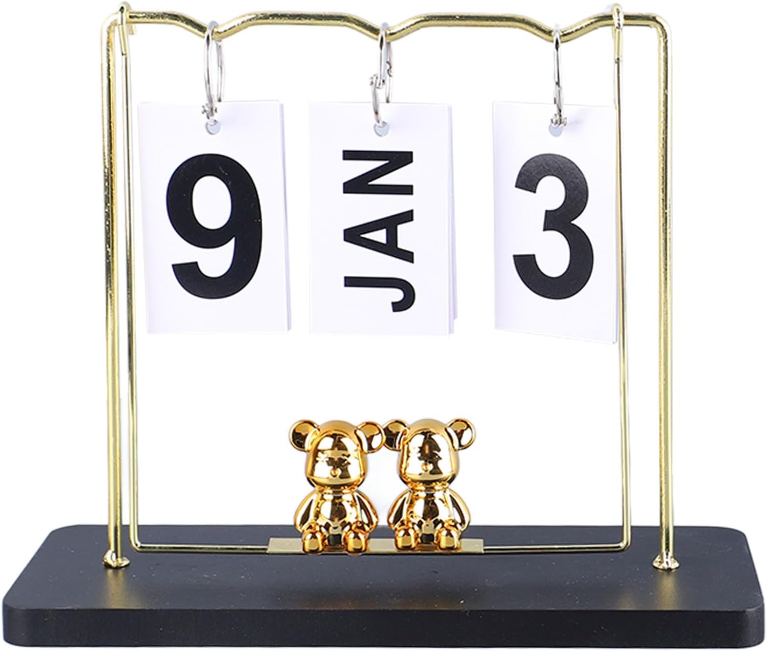 Creative Desktop Calendar With Swing Bears Madina Gift