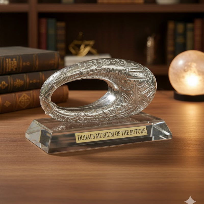 Crystal Base Metal Dubai Museum Madina Gift