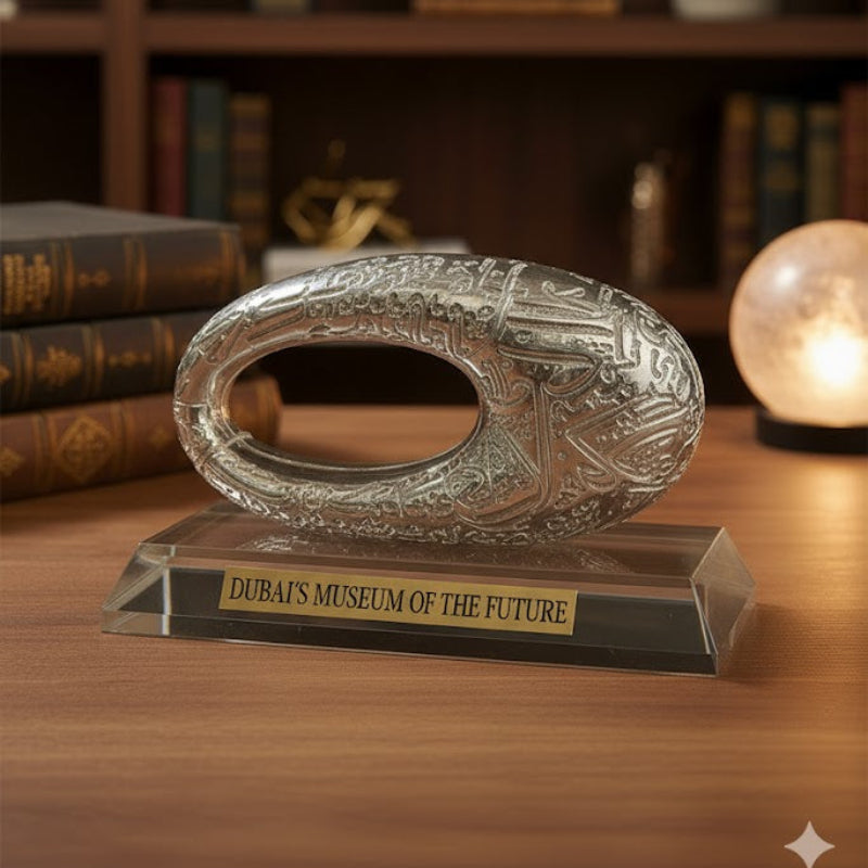 Crystal Base Metal Dubai Museum Madina Gift