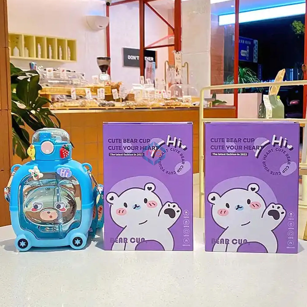 Cute Bear Water Bottle - 1000 ML