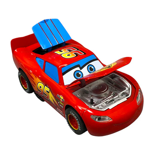 Disney Pixar McQueen Diecast Model Car with Lights, Sound, & Real Smoke - Madina Gift