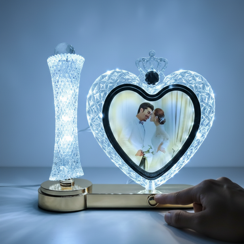 Elegant Heart LED Lamp & Photo Frame Onlline in Pakistan Madina Gift