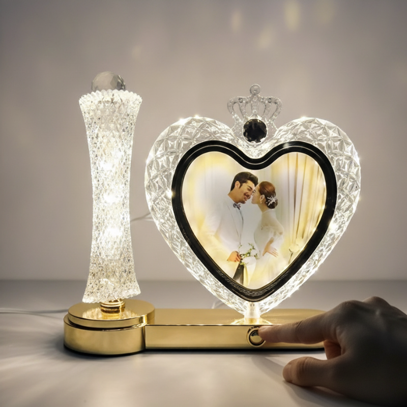 Elegant Heart LED Lamp & Photo Frame Onlline in Pakistan Madina Gift
