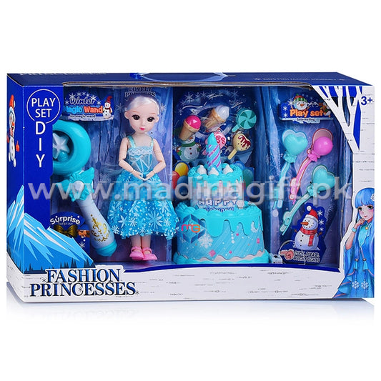 Fashion Frozen Princess Doll Set - 2027-29 - Madina Gift