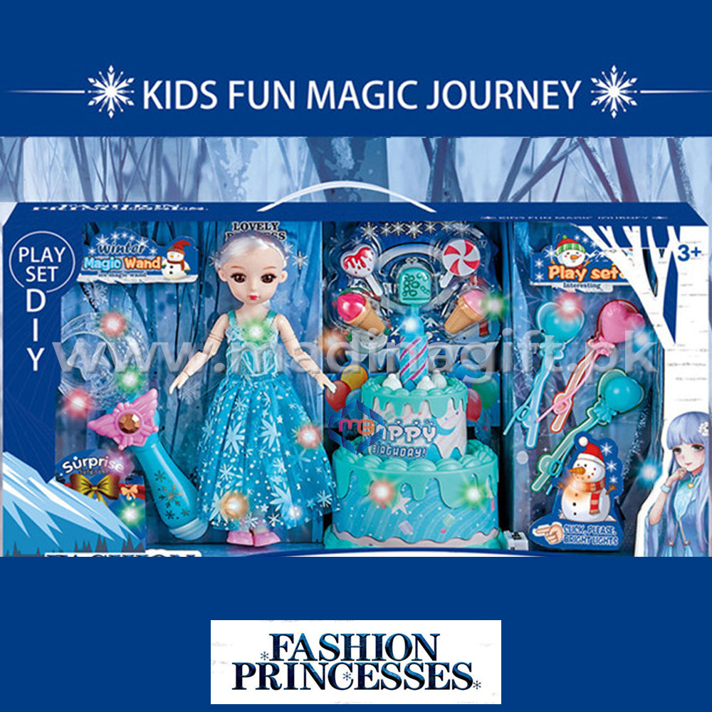 Fashion Frozen Princess Doll Set - 2027-29 - Madina Gift