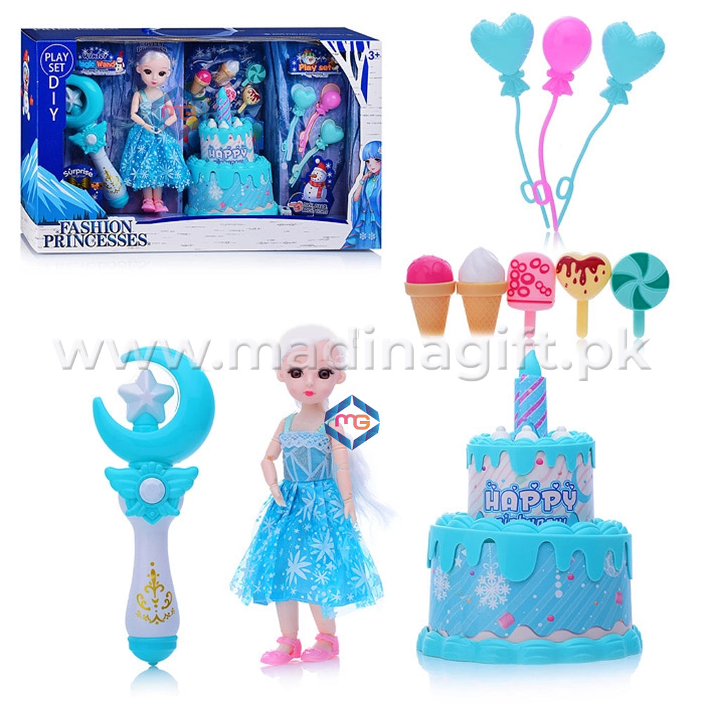 Fashion Frozen Princess Doll Set - 2027-29 - Madina Gift