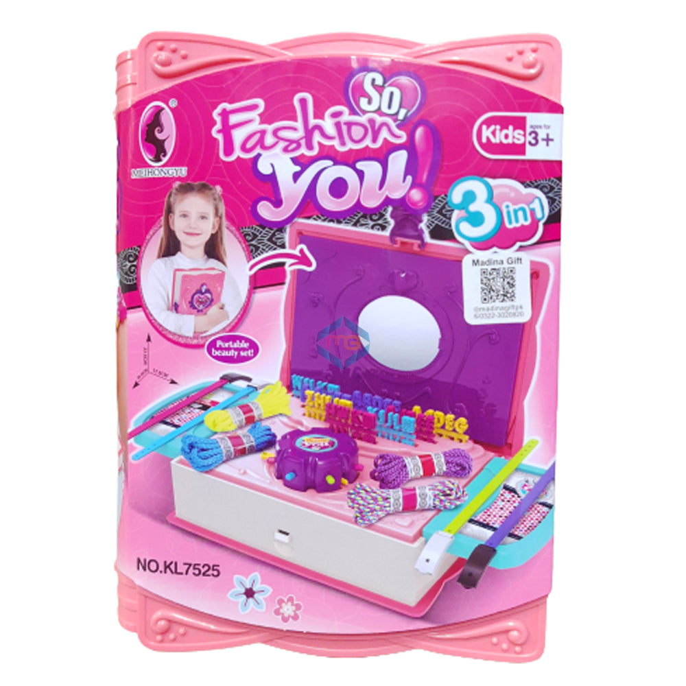 3 in 1 Loom Band Beauty Set - KL7525 - Madina Gift