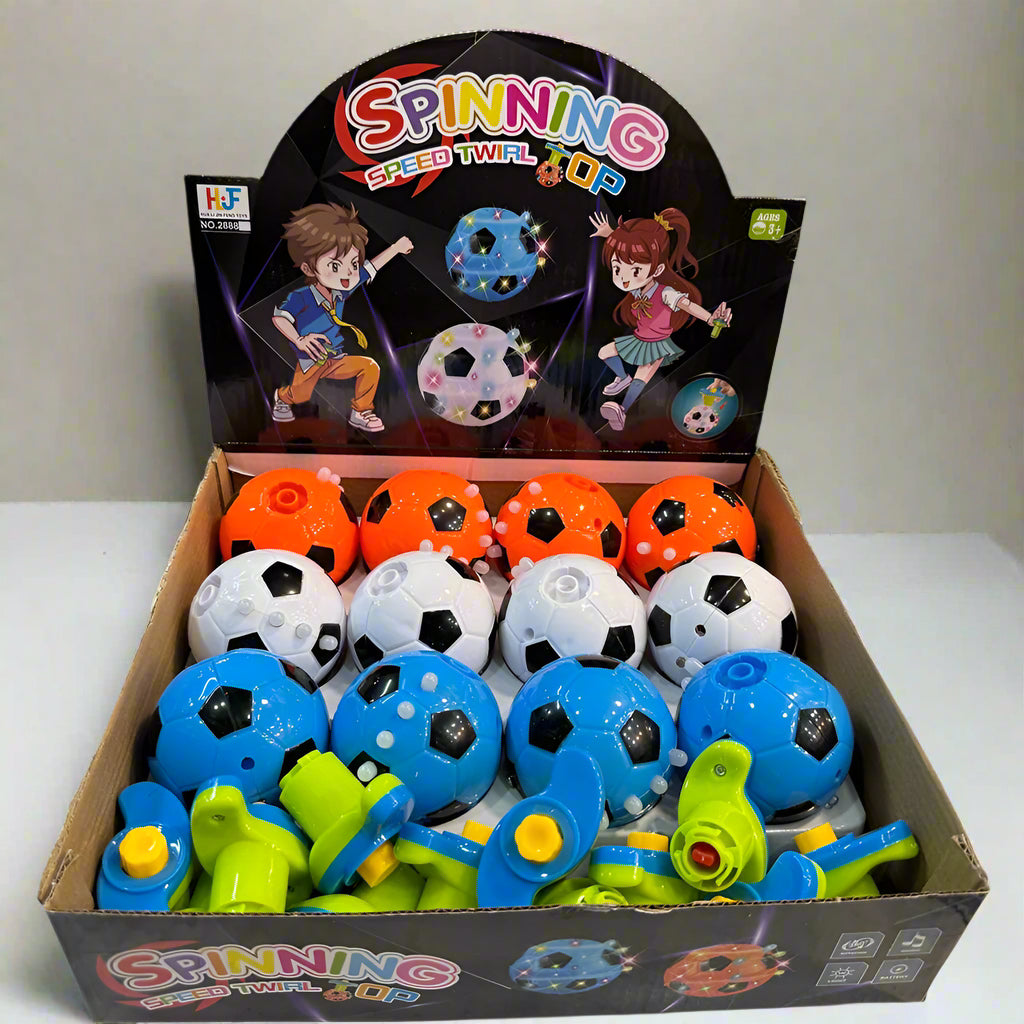 Dazzling Football Spinning Top with Lights & Music Madina Gift