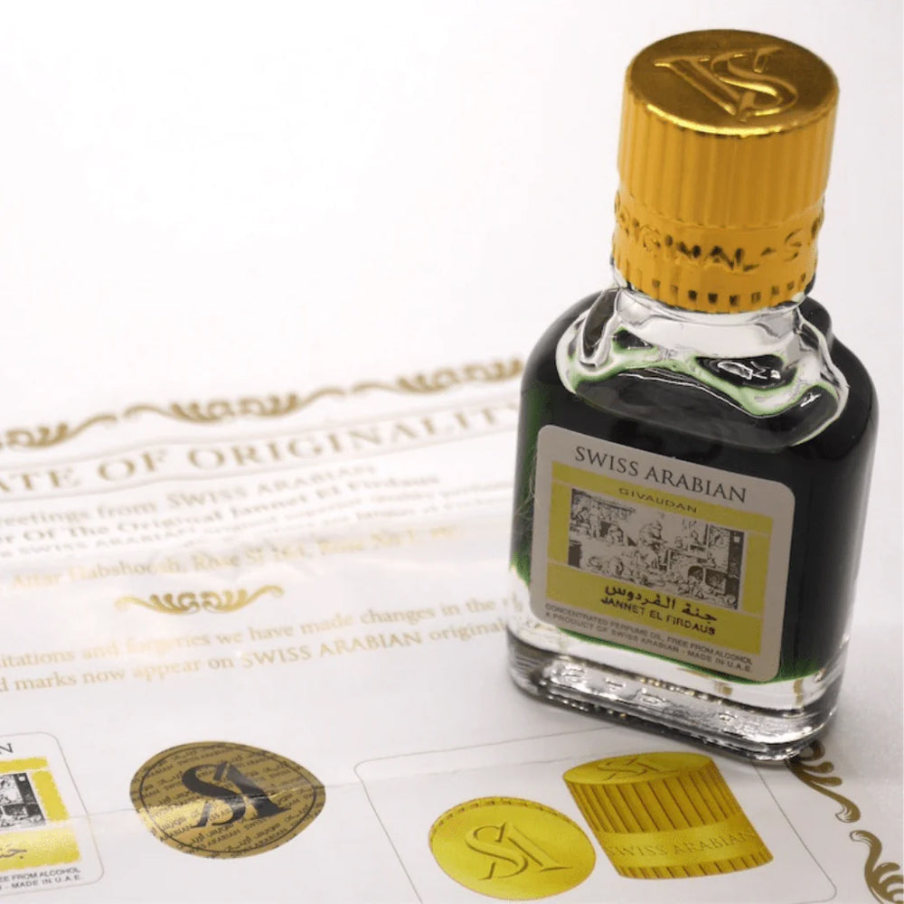 Jannet El Firdaus Givaudan Red by Swiss Arabian Concentrated Perfume Oil Attar Madina Gift