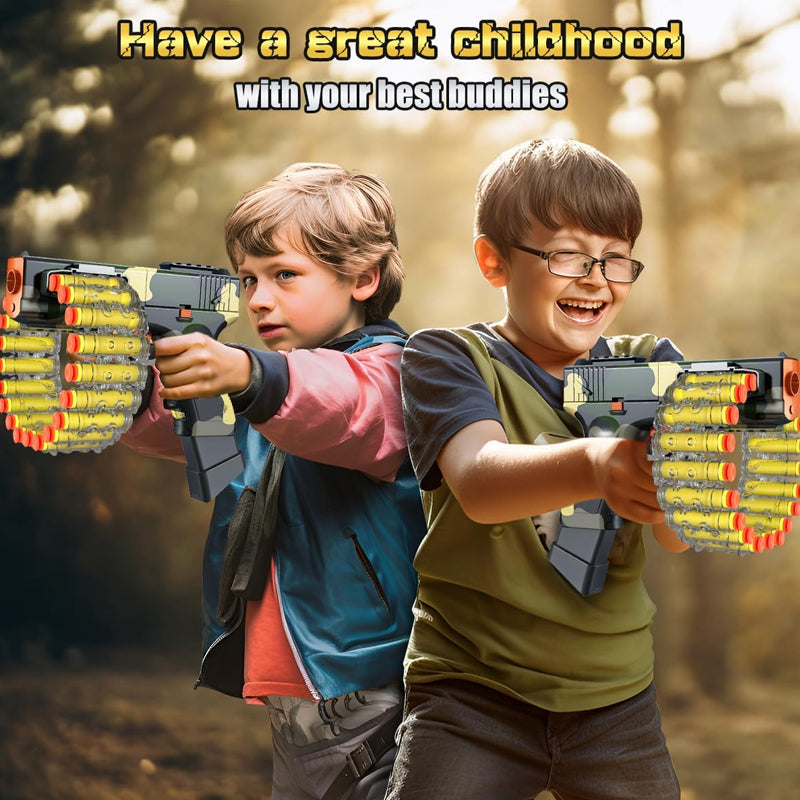 MEHGZHI TOYS 802B Glock Toy Gun Manual & Automatic Continuous Soft Bullet Throwing Gun MADINA GIFT