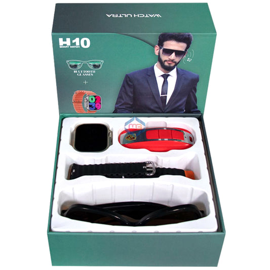 H10 Smart Watch with Bluetooth Smart Glasses - Madina Gift
