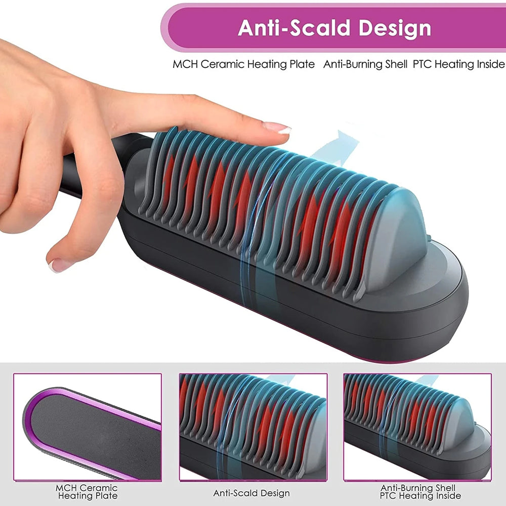 Hair Straightener Brush - Madina Gift