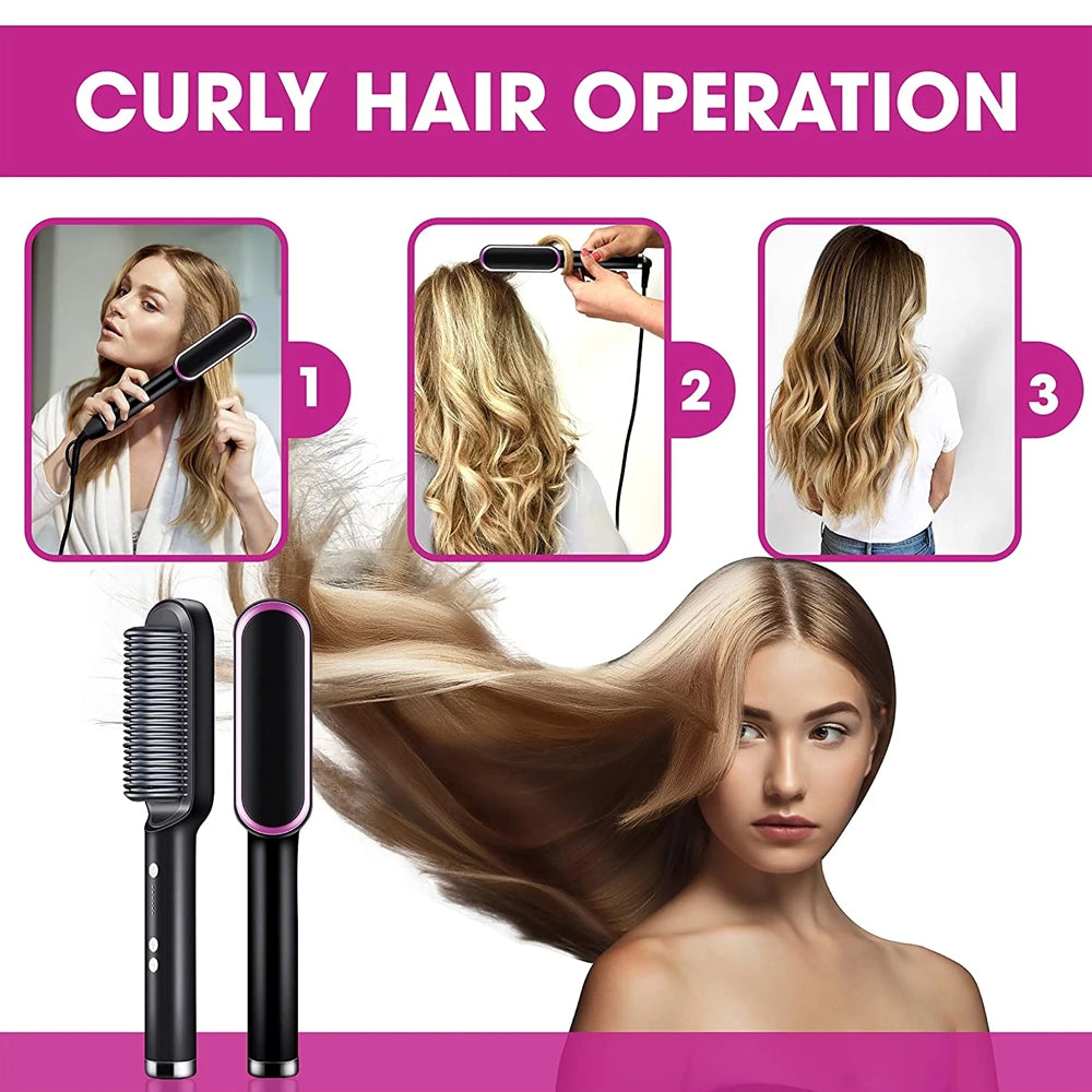 Hair Straightener Brush - Madina Gift
