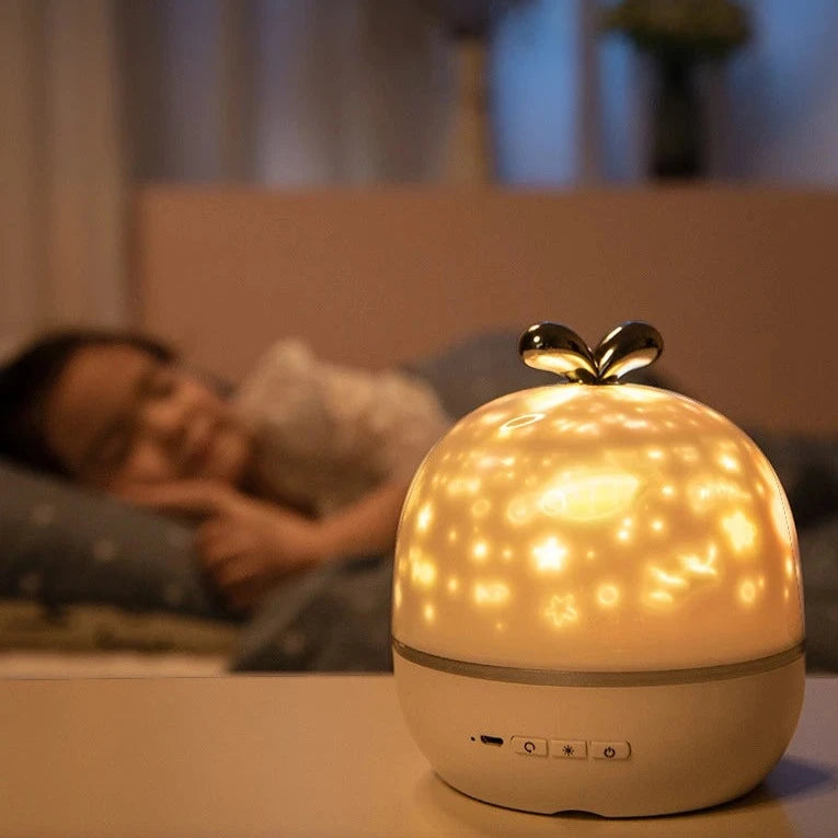 Starry Sky Projector Night Light This lamp from novelty grass LED night light combines with soft LED lamp night light and funny projection function, comes with 6 projection patterns, with classic version and upgrade version option . Madina Gift
