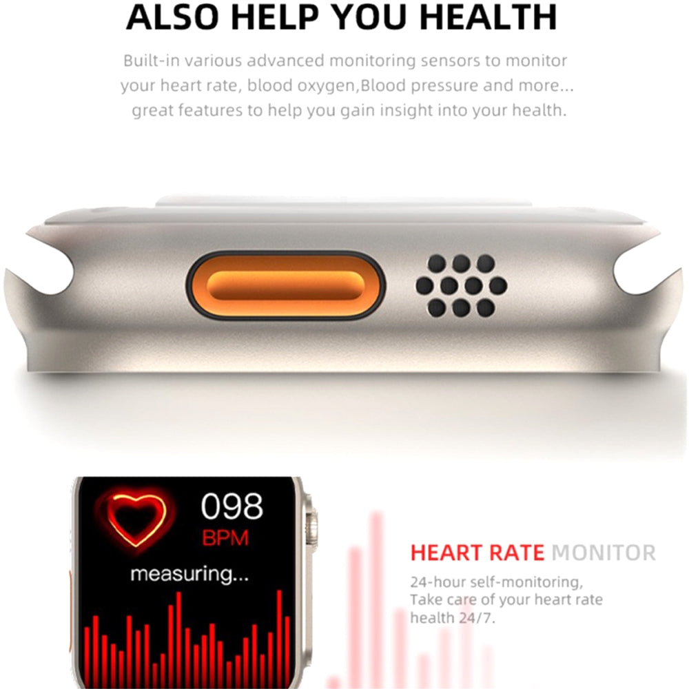 Hi Ultra Max Series 8 Ultra 49 MM Smart Watch - Madina Gift