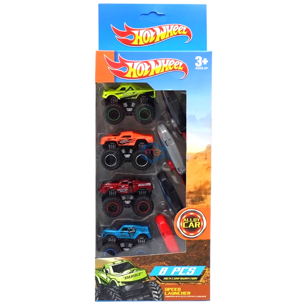 Hot Wheels Monster Trucks Inertia Powered Key Operated Die Cast - Madina Gift