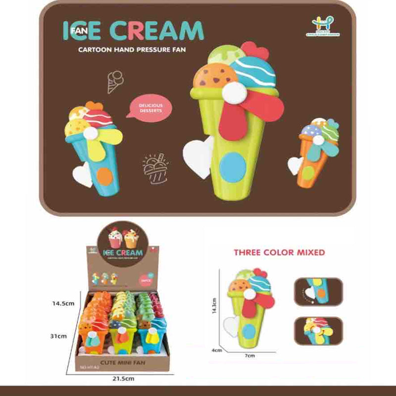 Ice Cream Handheld Fan For Summer Fun Madina Gift